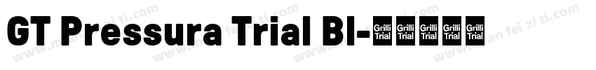 GT Pressura Trial Bl字体转换